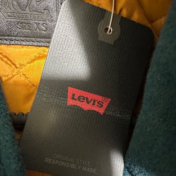 Levi's Coit Letterman Jacket‎ Mens Size XS Wool Blend Leather Varsity Bomber NWT - Picture 8 of 13